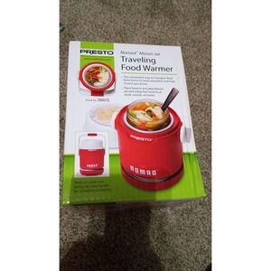 New Presto Nomad Electric Traveling Food Mason Jar Lunch Warmer 06015 Red
